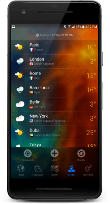 Screenshot of the application 3D Earth - #8