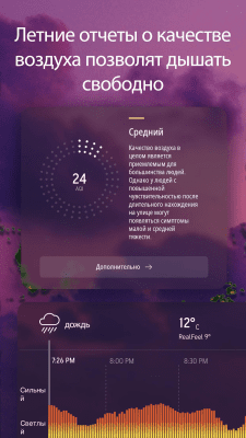 Screenshot of the application AccuWeather - #2