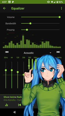 Screenshot of the application Anime Radio - #2