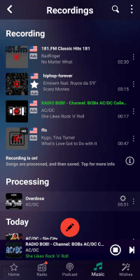 Screenshot of the application Audials Radio - #4
