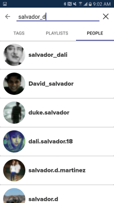 Screenshot of the application 8tracks playlist radio - #5