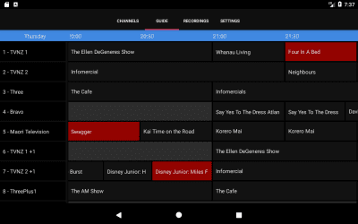 Screenshot of the application NextPVR - #4