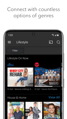 Screenshot of the application Ignite TV - #3