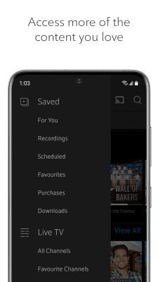 Screenshot of the application Ignite TV - #6