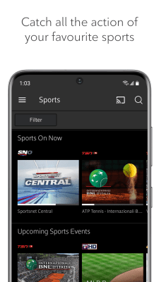 Screenshot of the application Ignite TV - #7