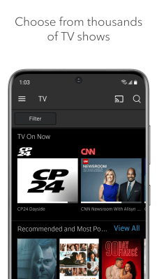Screenshot of the application Ignite TV - #8