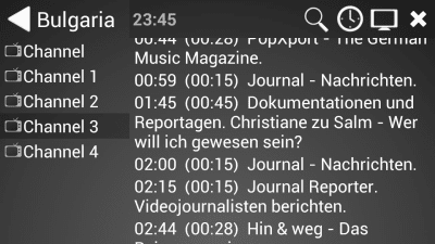 Screenshot of the application ProgTV Android - #4