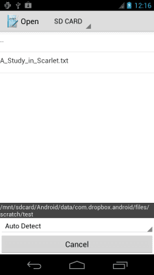 Screenshot of the application Jota+ Google Drive Connector - #2