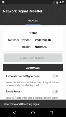 Screenshot of the application Network Signal Resetter Free - #4