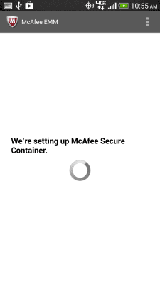 Screenshot of the application McAfee EMM - #4