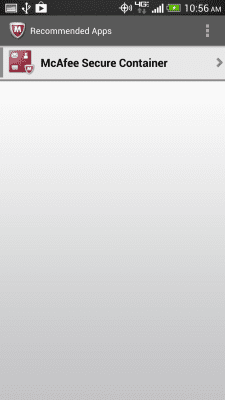 Screenshot of the application McAfee EMM - #6