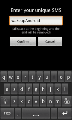 Screenshot of the application Find My Phone (with a SMS) - #5