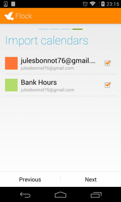 Screenshot of the application Flock - #5