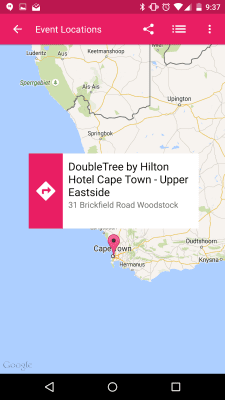 Screenshot of the application Interactive Events - #4