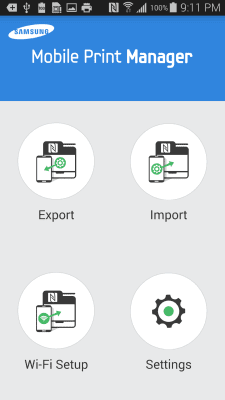 Screenshot of the application Samsung Mobile Print Manager - #1