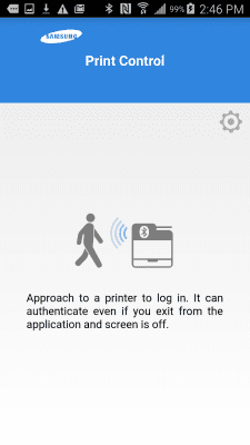 Screenshot of the application Samsung Mobile Print Control - #4
