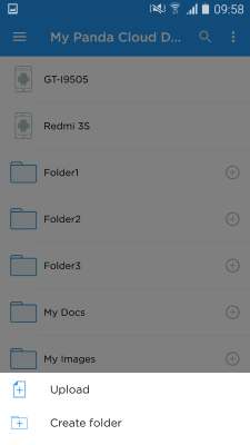Screenshot of the application Panda Cloud Drive - #3