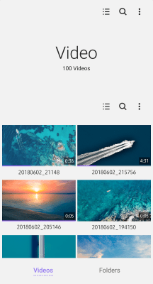 Screenshot of the application Samsung Video Library - #1