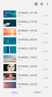 Screenshot of the application Samsung Video Library - #2