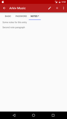 Screenshot of the application PasswdSafe - #6