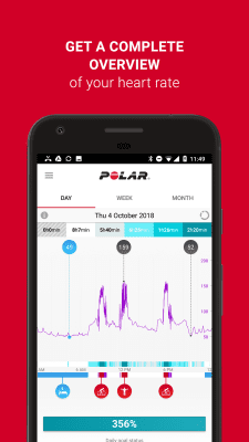 Screenshot of the application Polar Flow - #3