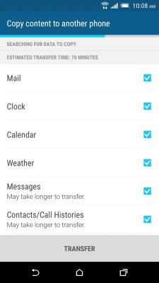 Screenshot of the application HTC Transfer Tool - #3