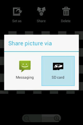 Screenshot of the application Send to SD card - #1