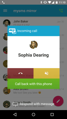 Screenshot of the application Forward SMS texting w/ 2phones - #4