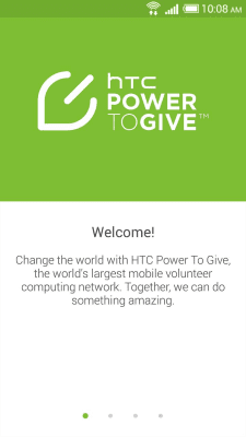 Screenshot of the application HTC Power To Give - #3
