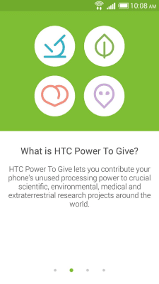Screenshot of the application HTC Power To Give - #4