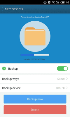Screenshot of the application Plusync: File Sync and Sharing - #7