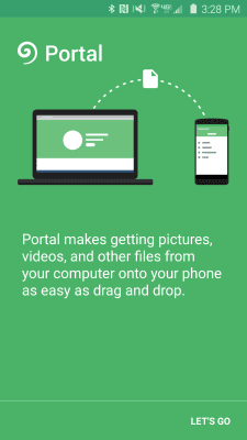 Screenshot of the application Pushbullet Portal - WiFi file transfers - #5