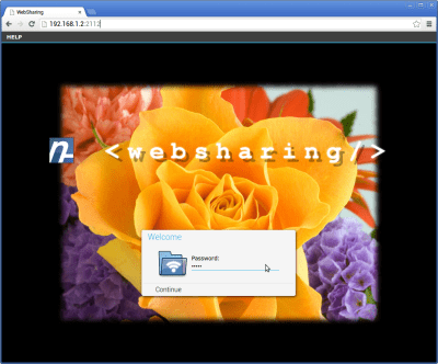 Screenshot of the application WebSharingLite (File Manager) - #2