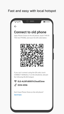 Screenshot of the application Phone Clone - #2