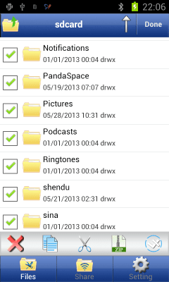Screenshot of the application USB Sharp - File Sharing - #3
