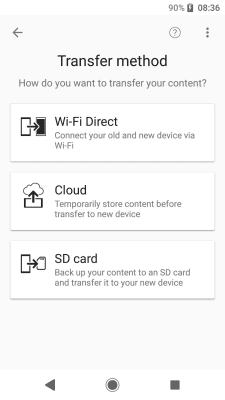 Screenshot of the application Xperia Transfer Mobile - #2
