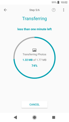Screenshot of the application Xperia Transfer Mobile - #5