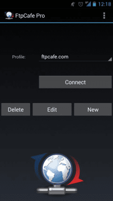 Screenshot of the application FtpCafe FTP client - #1