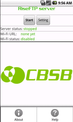 Screenshot of the application Rise FTP Server - #3