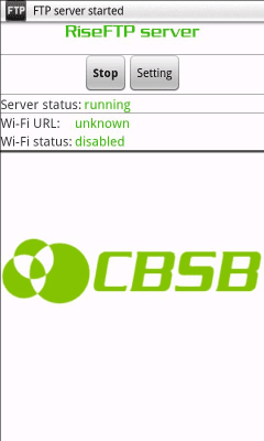Screenshot of the application Rise FTP Server - #4