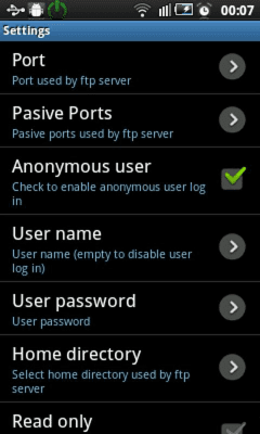 Screenshot of the application Ftp Server - #3
