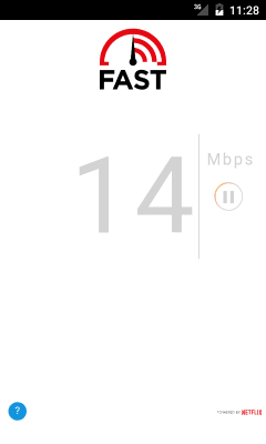 Screenshot of the application FAST Speed Test - #1