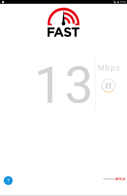 Screenshot of the application FAST Speed Test - #2