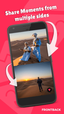 Screenshot of the application Frontback - Photos in social networks - #1