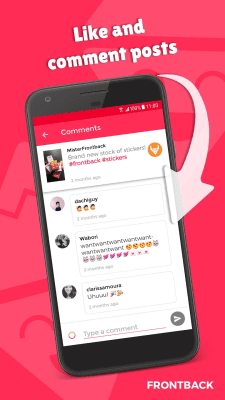 Screenshot of the application Frontback - Photos in social networks - #4