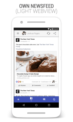Screenshot of the application Fast Facebook - #6