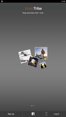 Screenshot of the application PhotoTribe - #1