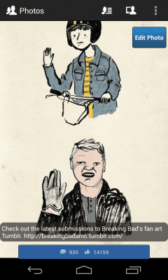 Screenshot of the application Friendcaster - #4