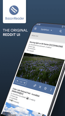 Screenshot of the application BaconReader for Reddit - #1