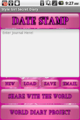 Screenshot of the application Style Fashion Girl Diary - #3